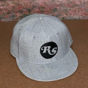 Otto Gray SnapBack Flat Bill Adjustable Baseball Hat One Size Fits Most NEW